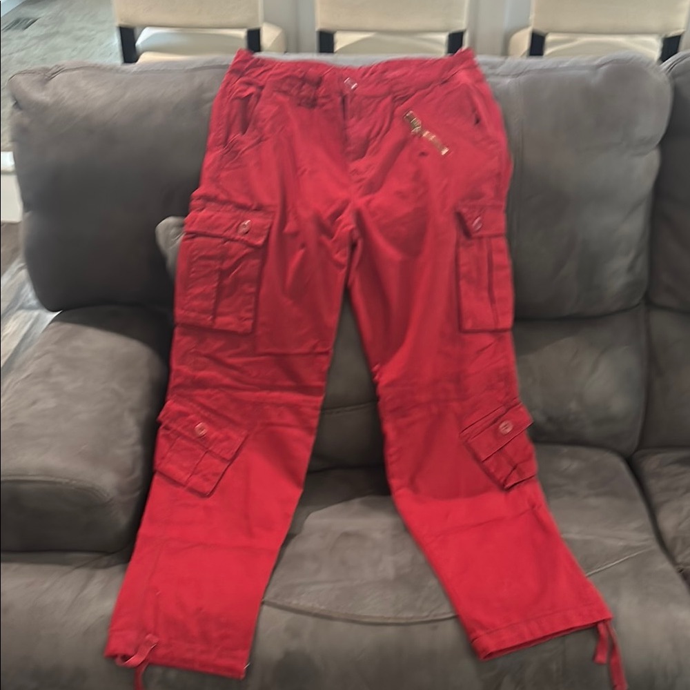 Red Cargo Pants